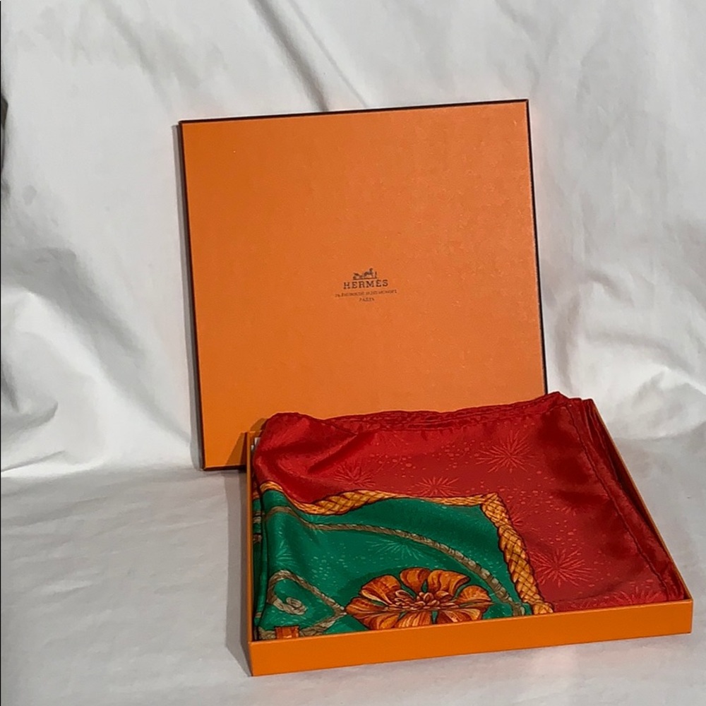 Hermès Christmas Silk Scarf